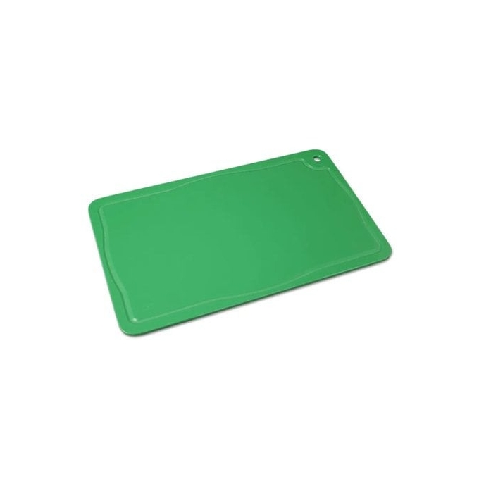 TÁBUA DE CORTE C/ CANALETA VERDE 30X50CM