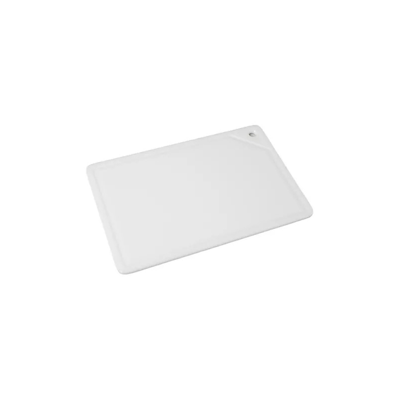 Tábua de Corte com Canaleta Branca 25x37cm