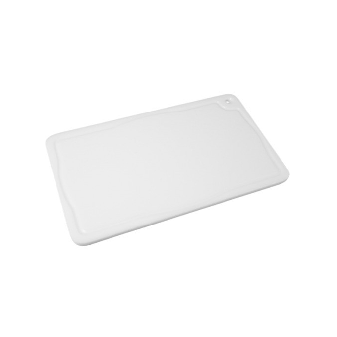 Tábua de Corte com Canaleta Branca 50x30cm