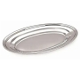 Travessa Oval Rasa Inox 30x22cm