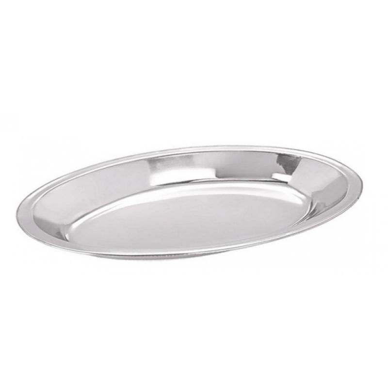 Travessa Oval Funda Inox 25x28cm