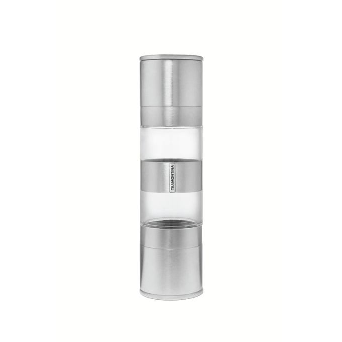 Moedor de Sal e Pimenta Duplo Inox 18cm