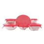 Jogo Tampas Silicone 6Pc