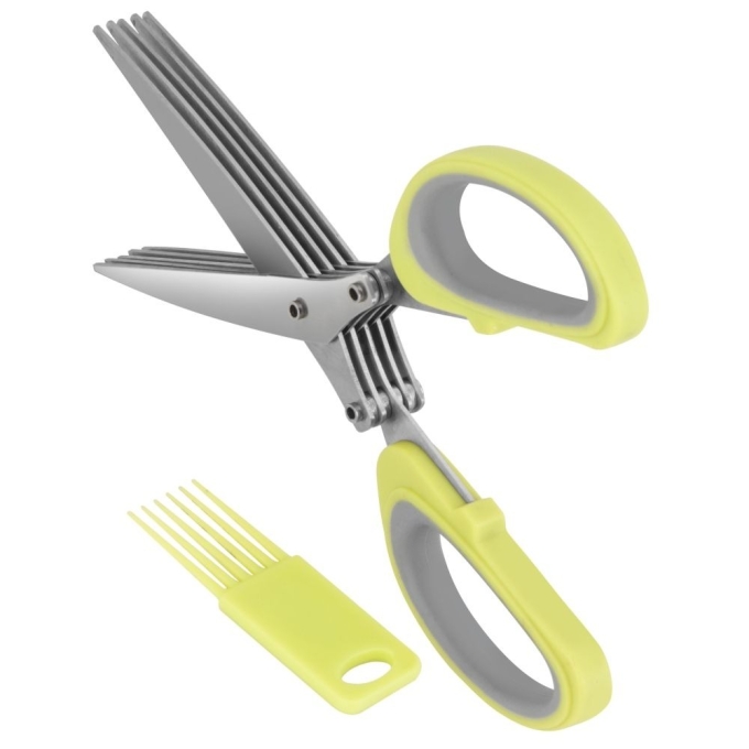 Tesoura para Ervas 6 Lâminas 21cm