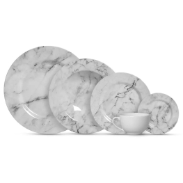 APARELHO DE JANTAR MÁRMORE 20 PCS