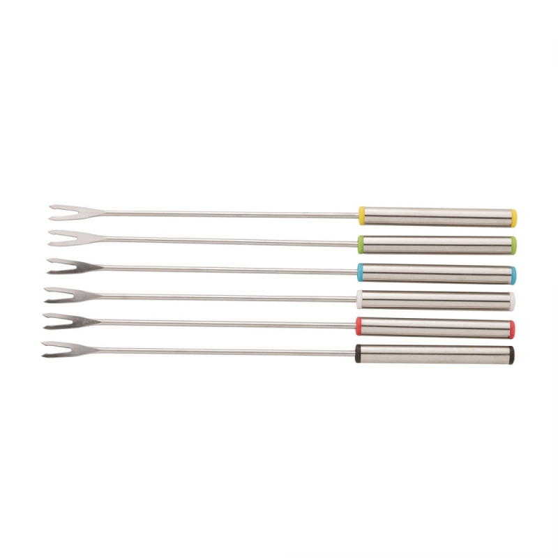 Conjunto 6 Garfos de Fondue de Aço Inox