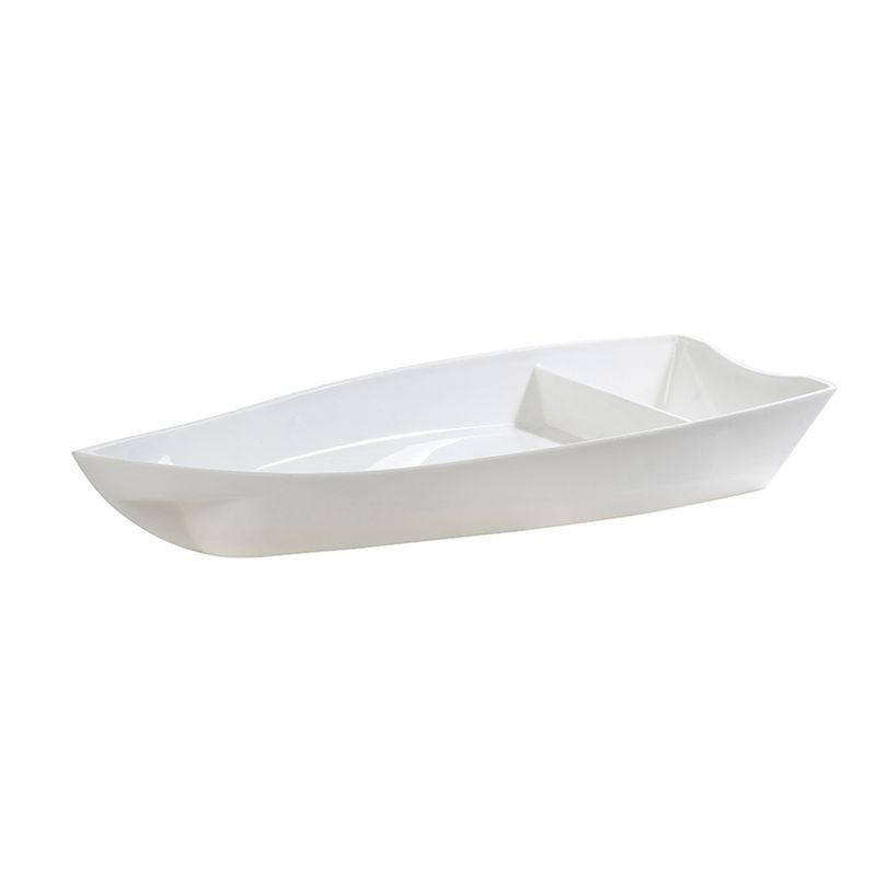 Barco para Sushi Branco 38x16x5cm