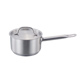 Panela Inox Fundo Triplo com Tampa Ø16cm 1,5l