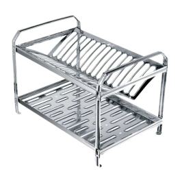 Escorredor de Louça Aço Inox 16 Pratos 