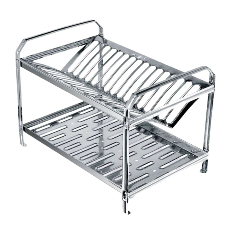 Escorredor de Louça Aço Inox 16 Pratos 