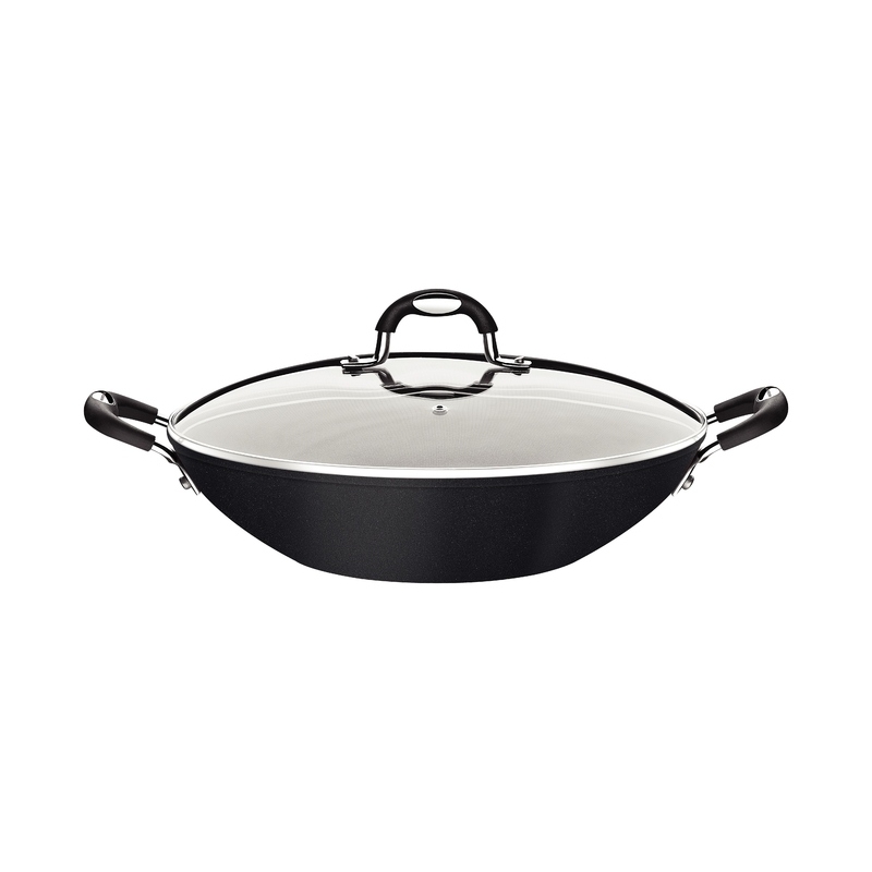 Panela Wok Mônaco Indução Ø32cm 4,5l em Alumínio com Revestimento Antiaderente