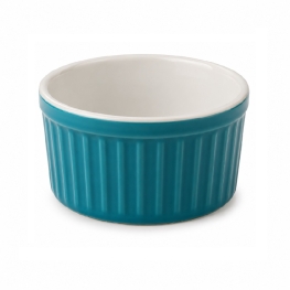 Ramequim em Porcelana Azul Refratária 50ml Ø6x3cm