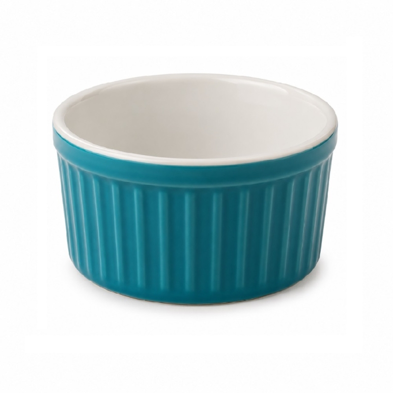 Ramequim em Porcelana Azul Refratária 50ml Ø6x3cm