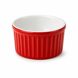 Ramequim em Porcelana Refratária Vermelho 180ml Ø10x5cm