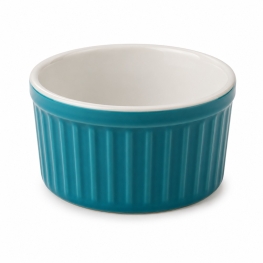 Ramequim em Porcelana Azul Refratária 100ml Ø8x4cm