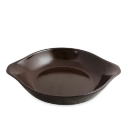 Assadeira de Cerâmica Redonda com Aba Chocolate Ø20cm 500ml 