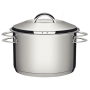 Caldeirão Solar em Aço Inox Fundo Triplo com Tampa e Alças Ø28cm 12l