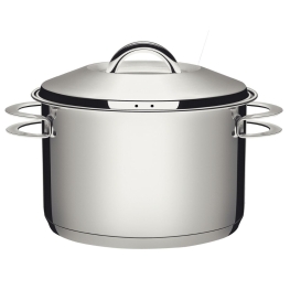 Caldeirão Solar em Aço Inox Fundo Triplo com Tampa e Alças Ø28cm 12l