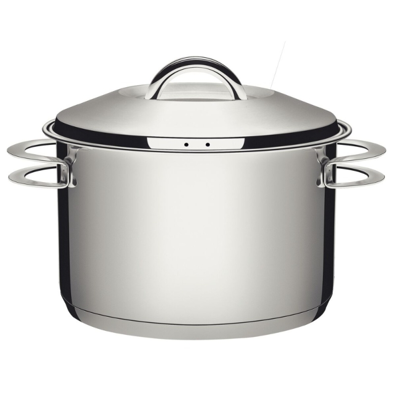 Caldeirão Solar em Aço Inox Fundo Triplo com Tampa e Alças Ø28cm 12l