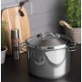 Caldeirão Solar em Aço Inox Fundo Triplo com Tampa e Alças Ø28cm 12l