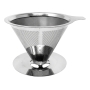 Coador Filtro de Café Aço Inox 12x10x6,3cm