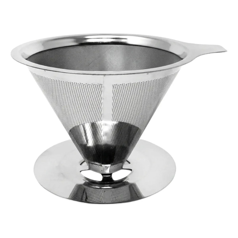 Coador Filtro de Café Aço Inox 12x10x6,3cm