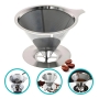 Coador Filtro de Café Aço Inox 12x10x6,3cm