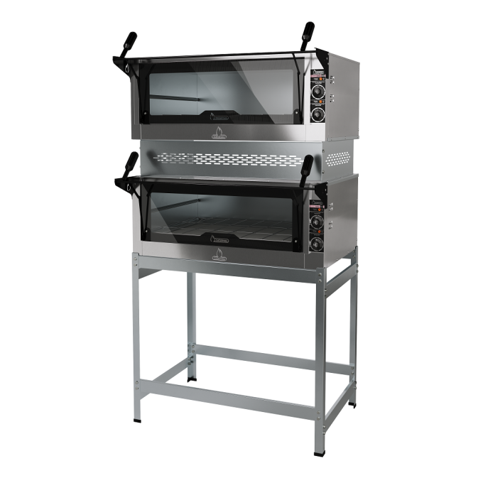Forno Guilhotina Premium Elétrico Inox 2 Câmaras 80x60cm 220V