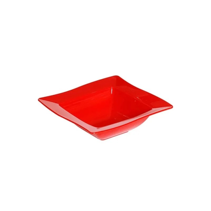 Saladeira Moove Quadrada Vermelha 800ml