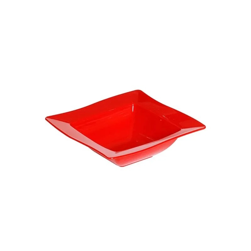 Saladeira Moove Quadrada Vermelha 800ml