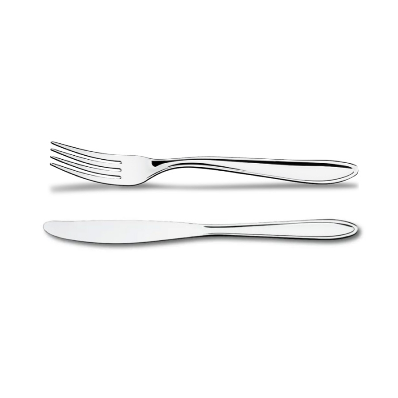 Kit Faca e Garfo de Mesa Lyon Aço Inox