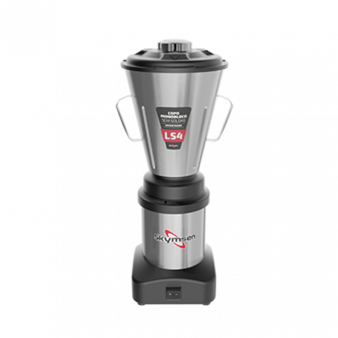 Liquidificador Comercial Inox, Copo Monobloco Inox 4L - 0,5 Hp-cv 127/220 V