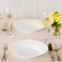 Prato Fundo Opaline Menu Branco 23cm