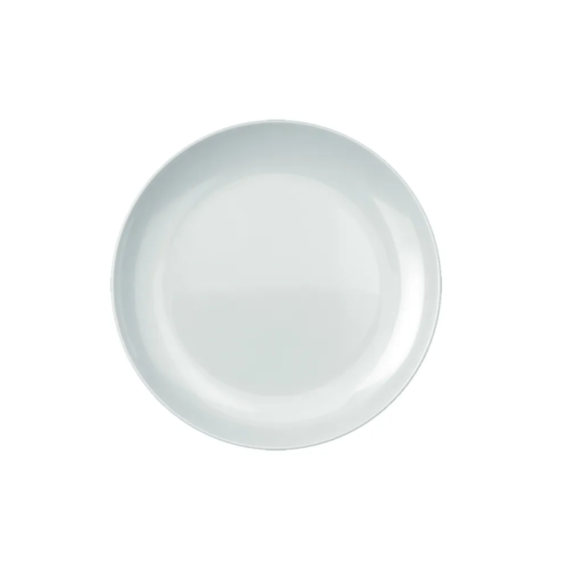 Prato Fundo Opaline Blanc Branco 22cm