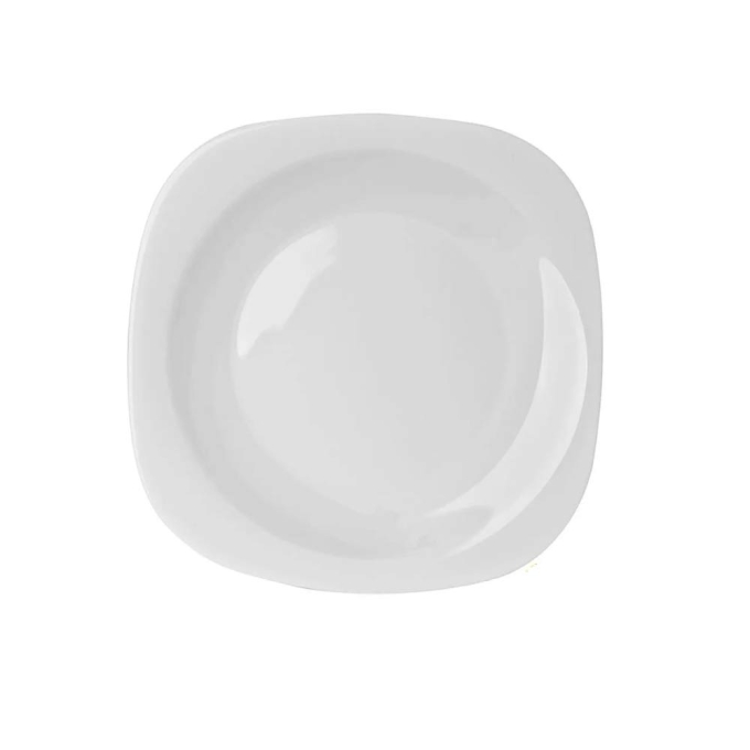 Prato de Sobremesa Opaline Plaza Branco 19cm