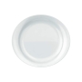 Prato Raso Oval Opaline Steak Branco 30cm