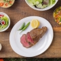 Prato Raso Oval Opaline Steak Branco 30cm