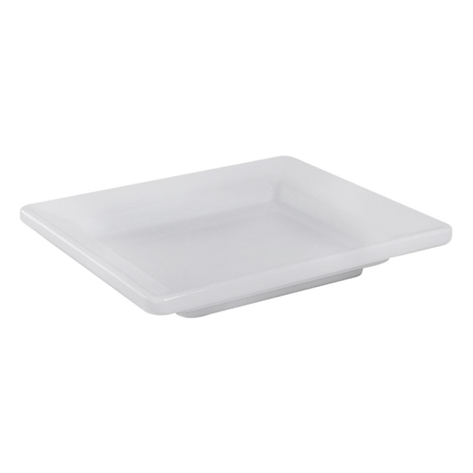 Travessa de Melamina Branca Gastronorm 1/6 17,6cm