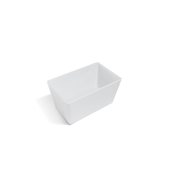 Travessa de Melamina Branca Gastronorm Deep 2/8 32,5cm