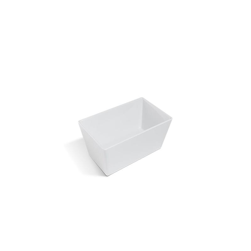 Travessa de Melamina Branca Gastronorm Deep 2/8 32,5cm