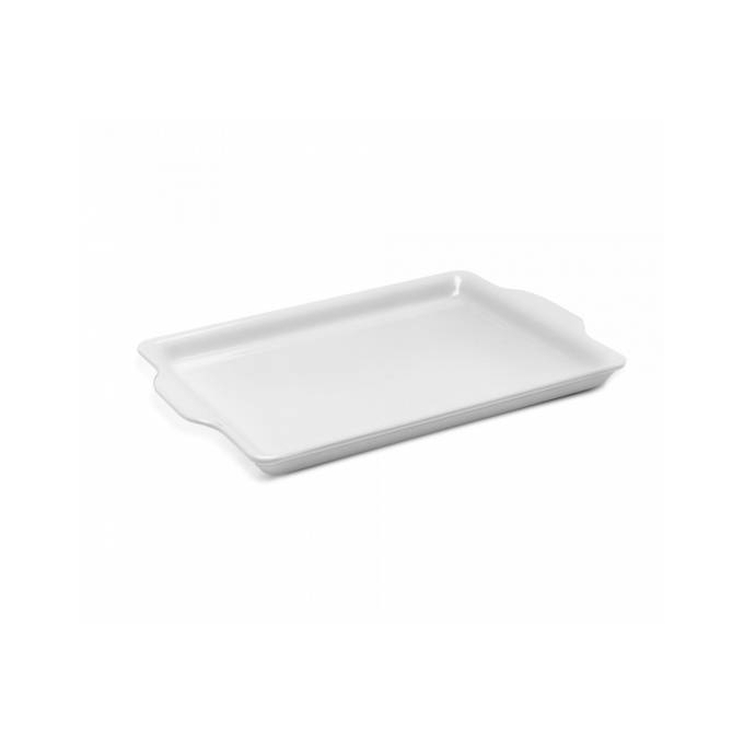 Bandeja Retangular Melamina Buffet Branco 19cm