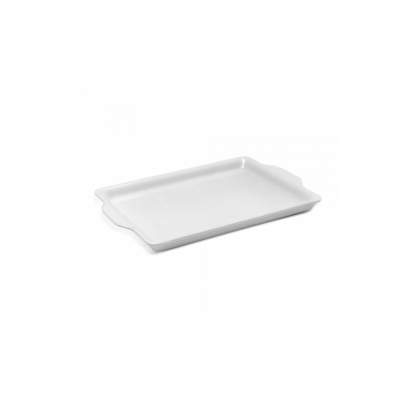 Bandeja Retangular Melamina Buffet Branco 19cm