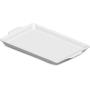 Bandeja Retangular Melamina Buffet Branco 35cm