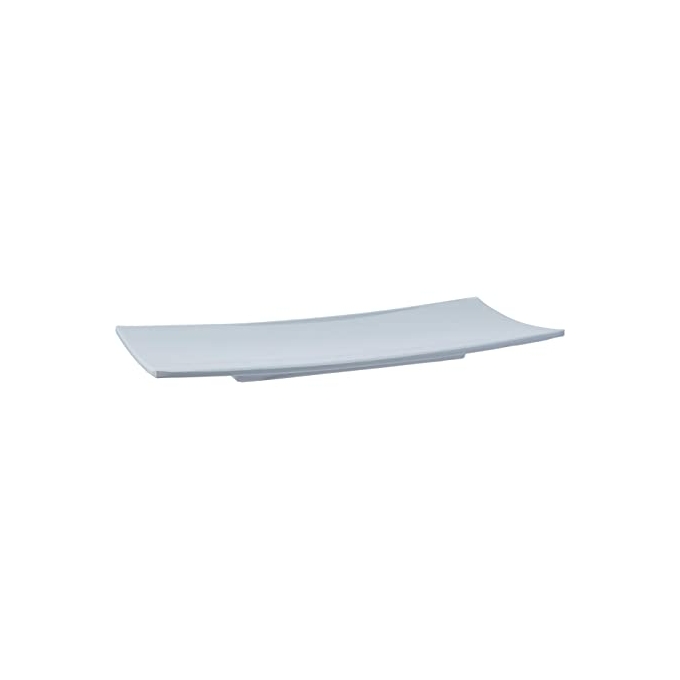 Travessa Sashimi de Melamina Oriente Branca 26cm 