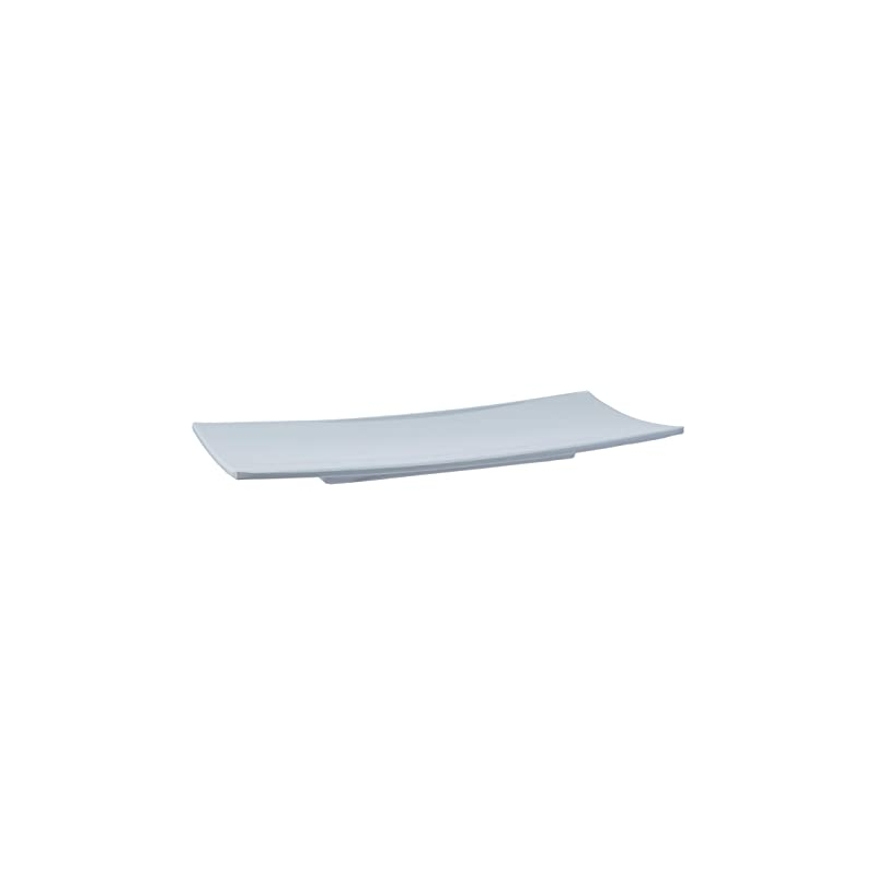 Travessa Sashimi de Melamina Oriente Branca 36cm