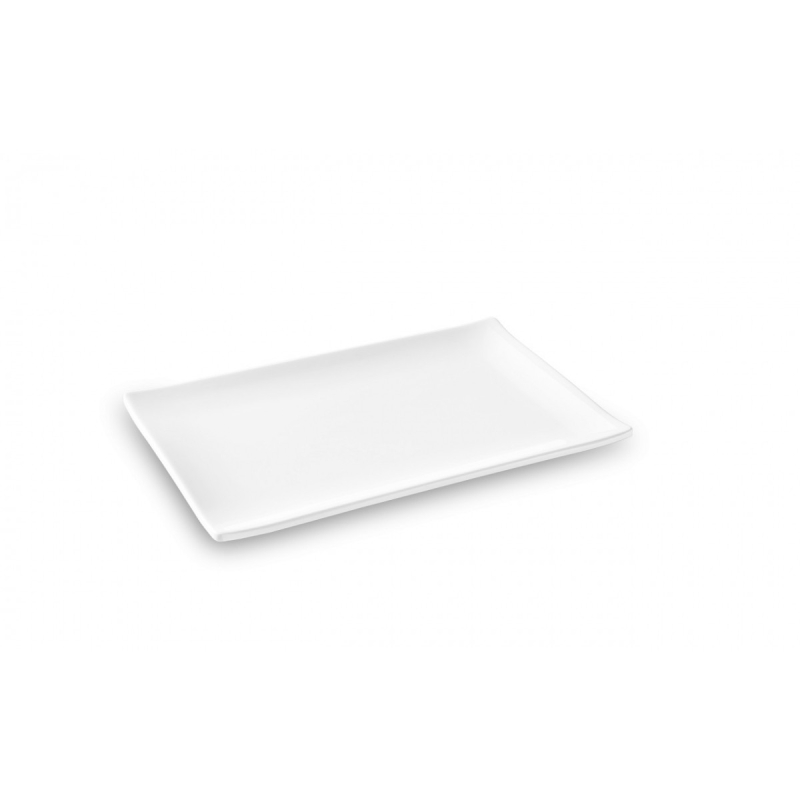 Prato Retangular Asia Branco - 24,6x16x2,2cm - Branco