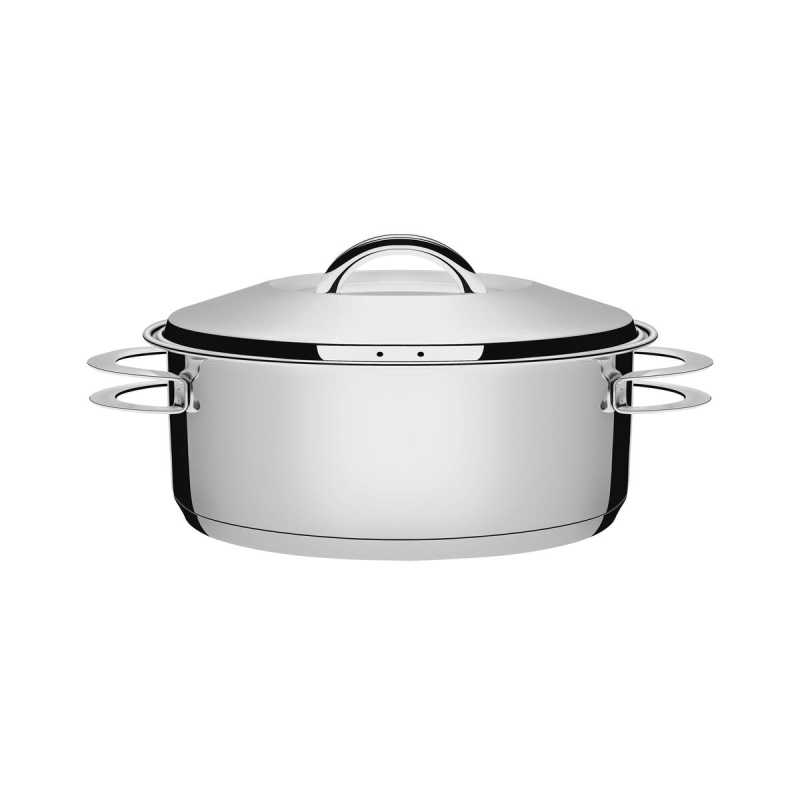 Caçarola Rasa Inox Fundo Triplo Ø20cm 2,9l