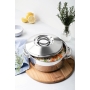 Caçarola Rasa Inox Fundo Triplo Ø24cm 4,7l