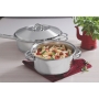 Caçarola Rasa Inox Fundo Triplo Ø24cm 4,7l