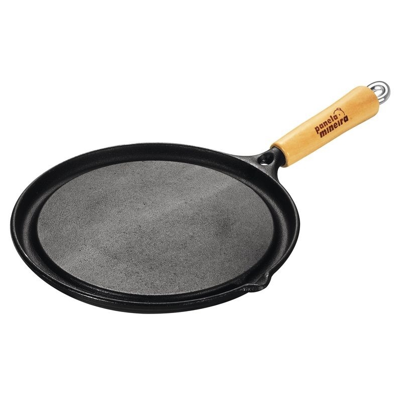 Bifeteira Lisa Redonda Ferro Fundido Ø25cm